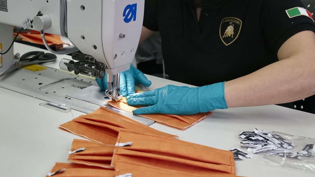 Lamborghini Κορωνοϊός μάσκες