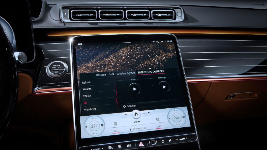 2020 Mercedes S-Class καμπίνα εσωτερικό