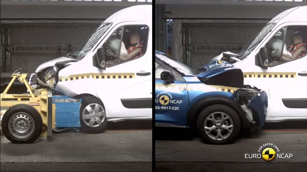 Euro NCAP van vs car crash test
