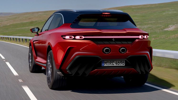 Ferrari Purosangue SUV renderings σχέδια 2021