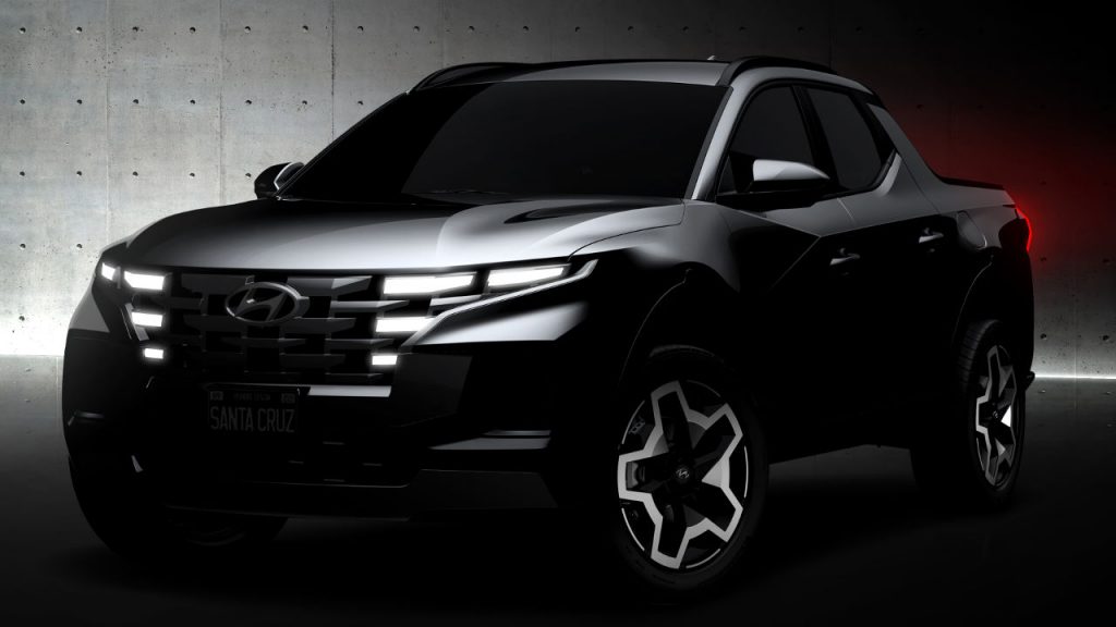 Hyundai Santa Cruz pick up 2021 teaser