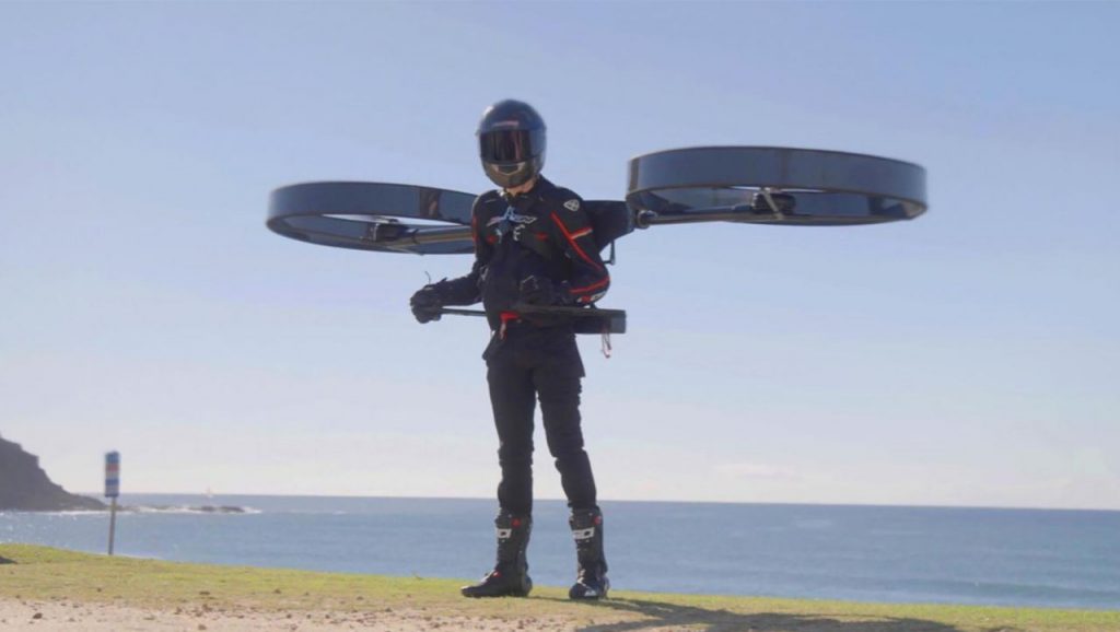 Copterpack, ηλεκτρικό ελικόπτερο πλάτης 2021