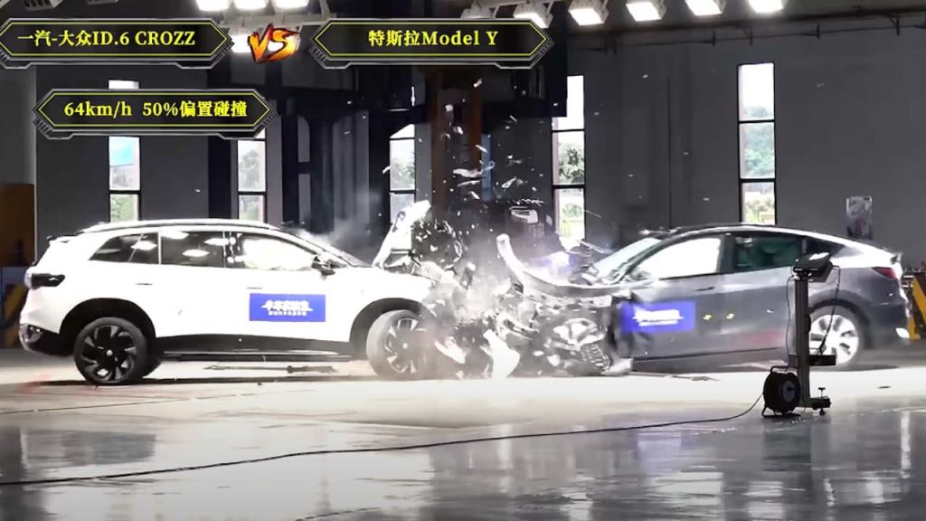 crash test tesla model y