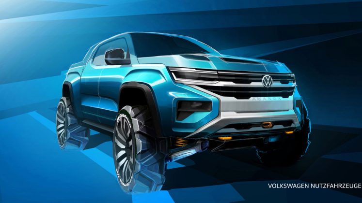 VW Amarok νέα επίσημα σκίτσα 2022