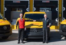 DHL Express Ελλάς ηλεκτρικά Mercedes επαγγελματικά van 2022