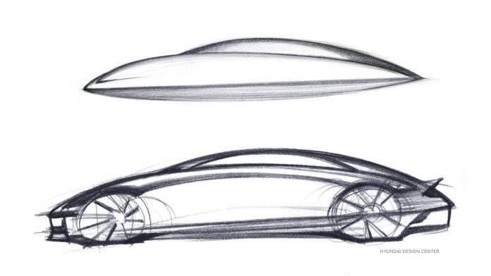 Hyundai Ioniq 6 πρώτο σκίτσο 2022