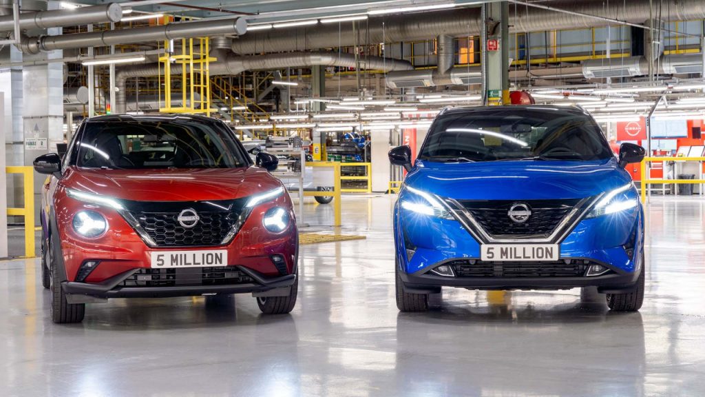 Υβριδικά Nissan Qashqai και Juke παραγωγή Αγγλία