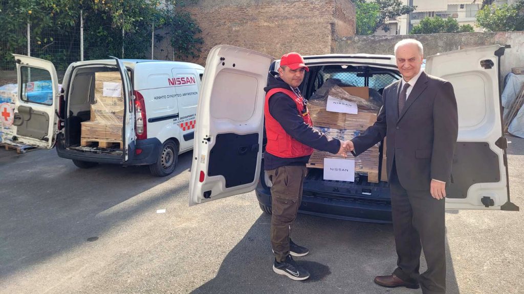 Nissan Νικ. Ι. Θεοχαράκης βοήθεια σεισμός Τουρκία 2023