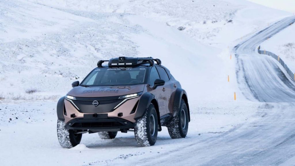 Nissan Ariya αποστολή Pole to Pole 2023