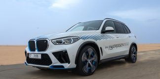 BMW iX5 κυψέλες υδρογόνου δοκιμές στην έρημο