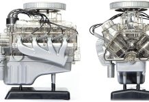 Κινητήρας Ford V8 μινιατούρα με κινούμενα μέρη