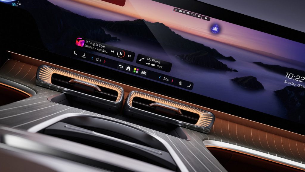 Mercedes MBUX Hyperscreen 2025 GLC