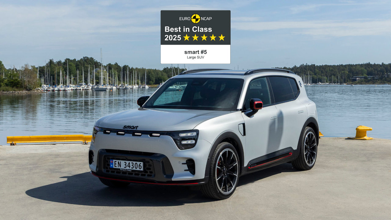 smart #5 διάκριση EuroNCAP ασφαλέστερο κατηγορίας SUV 2025