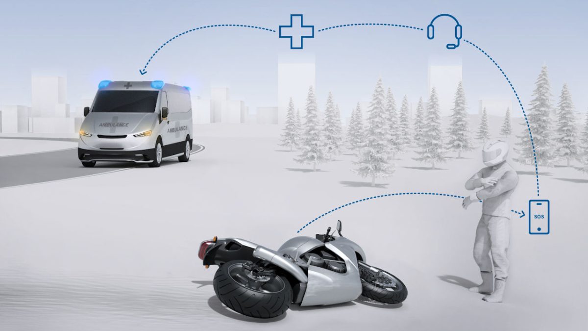 Bosch Help Conect, Ασφάλεια, μοτοσυκλετιστές εφαρμογή