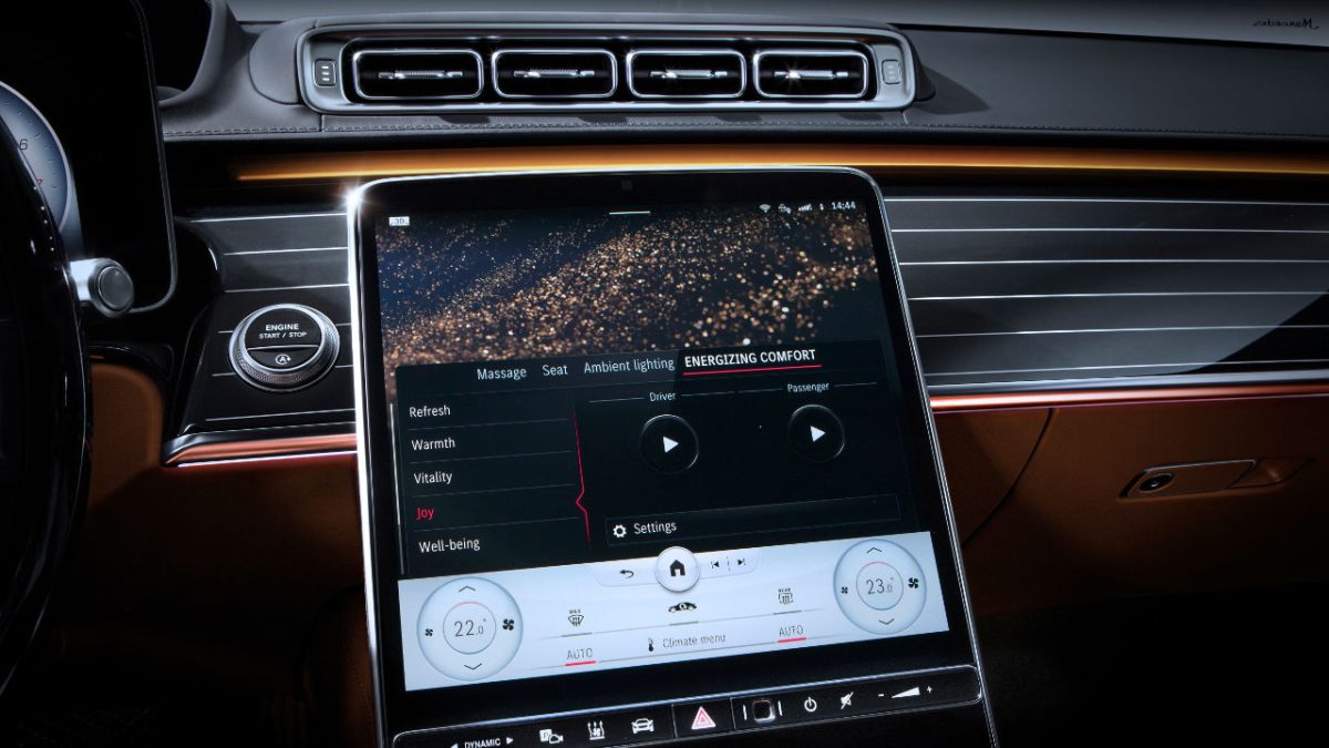 2020 Mercedes S-Class καμπίνα εσωτερικό