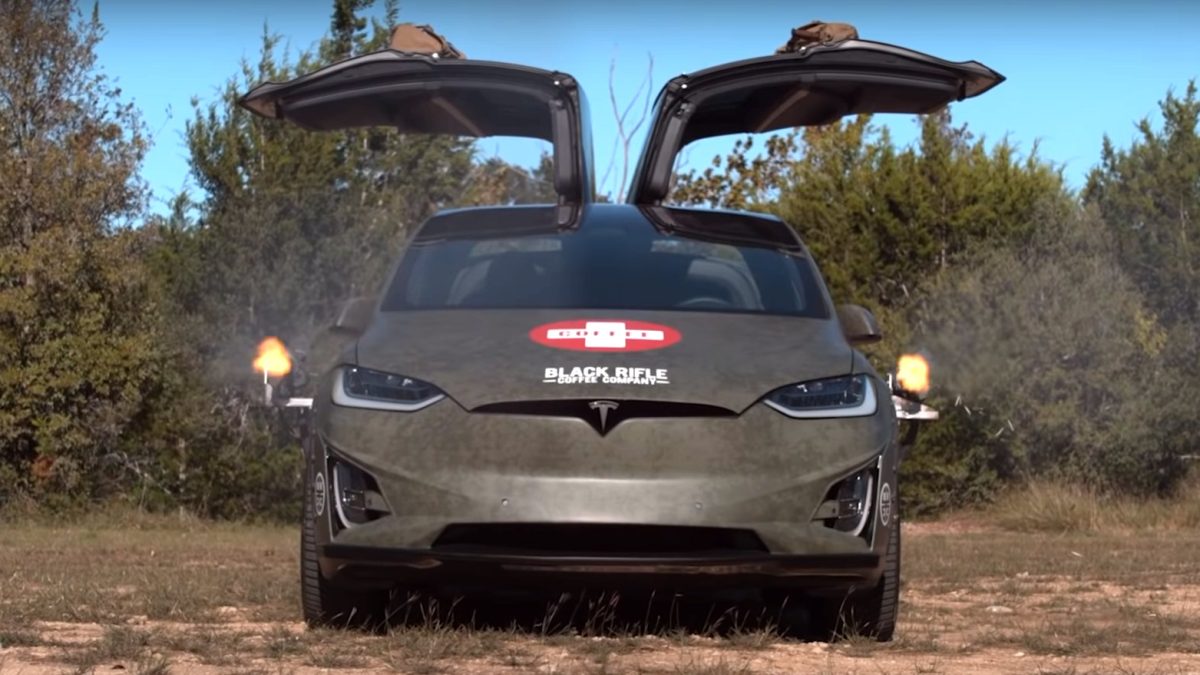 Tesla black rifle coffee model x 2021