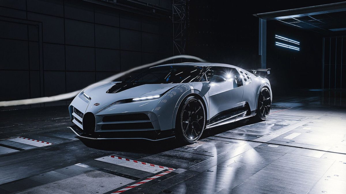 Bugatti Centodieci σήραγγα