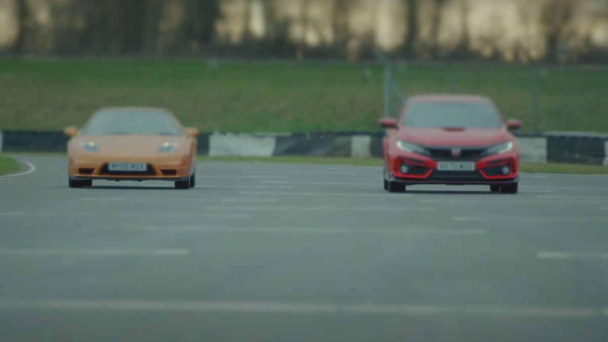 Video Honda NSX vs Civic Type R