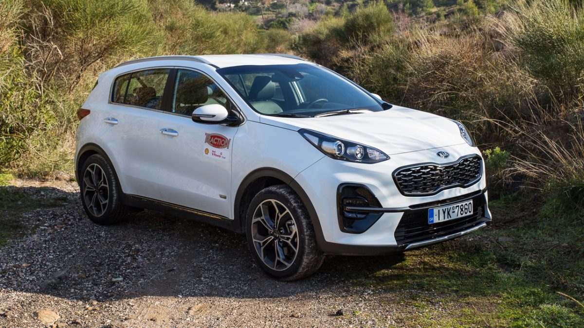 Kia Sportage Hybrid test Traction