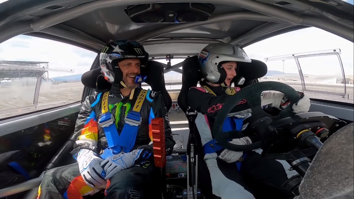 Ken Block drift Lia Block 2020