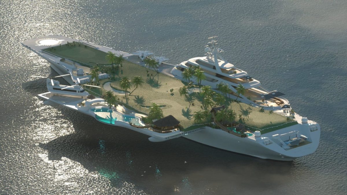 Αεροπλανοφόρο Mitsi Studio superyatch 2021