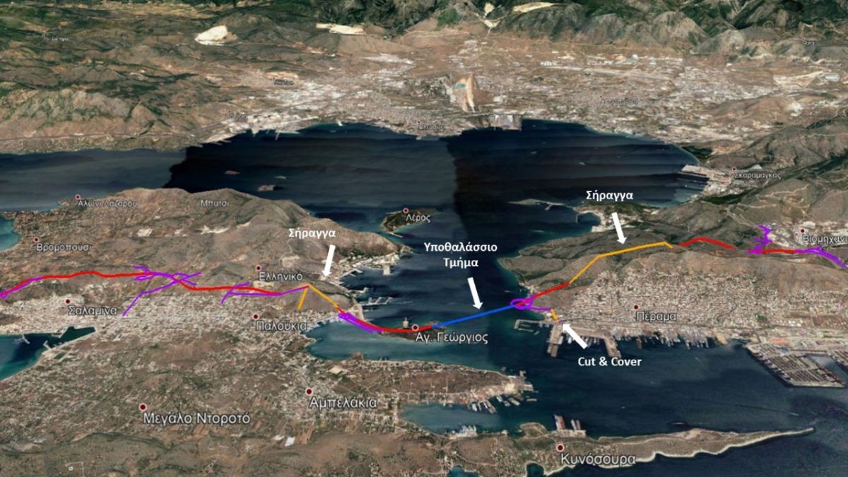 Υποθαλάσσια ζεύξη Σαλαμίνας Περάματος 2021